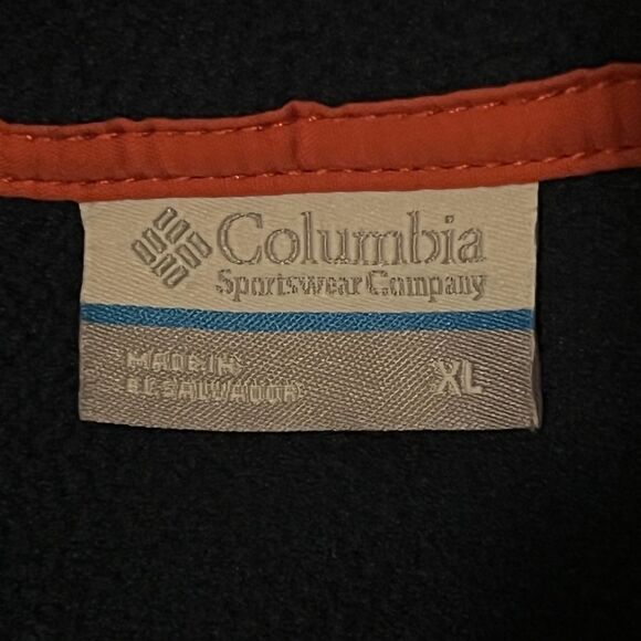 Columbia Men's Blue PFG Fleece Pullover Shirt Reflective Logo Extra Large EUC - Picture 9 of 10